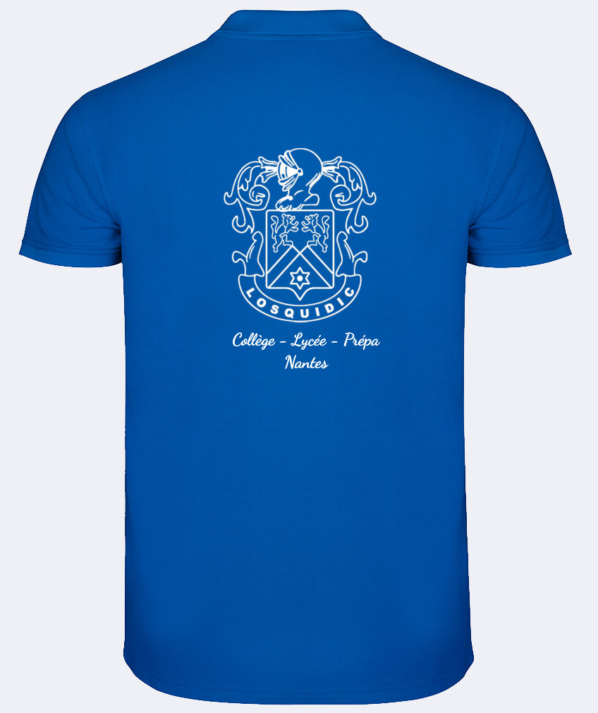 Polo coton: broderie coeur et dos