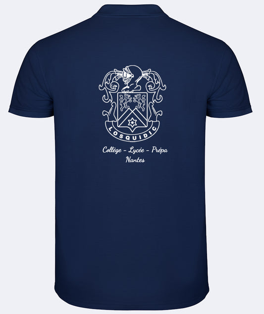 Polo coton: broderie coeur et dos