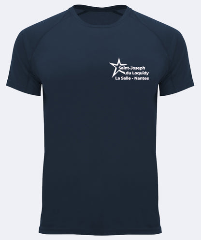 T-shirt sport respirant: surnom au dos