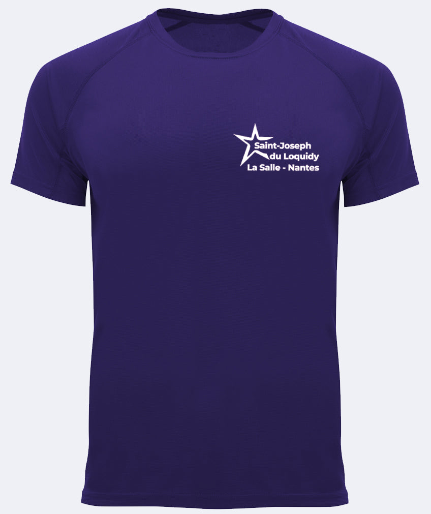 T-shirt sport respirant: surnom au dos