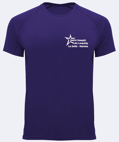 T-shirt sport respirant: surnom au dos